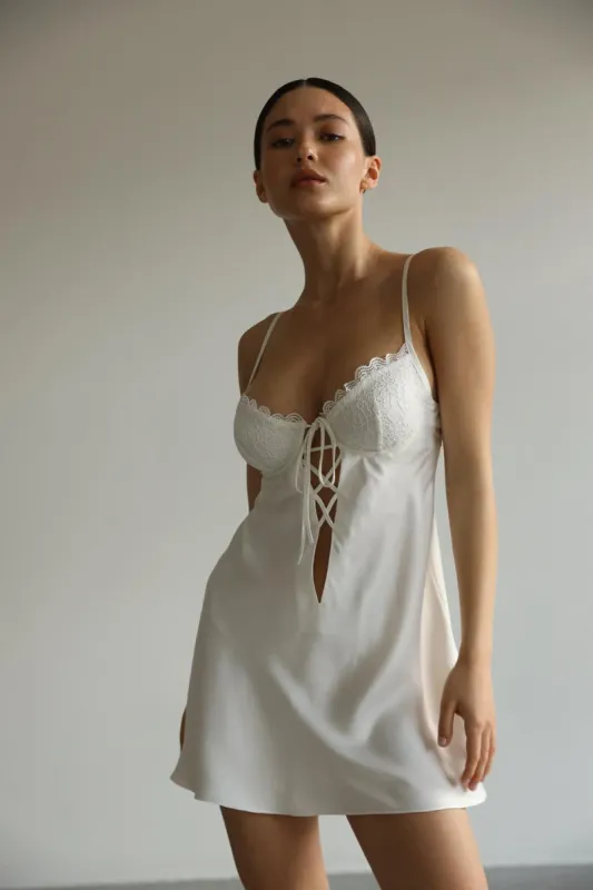Kendall - White slip dress sold by The Robe