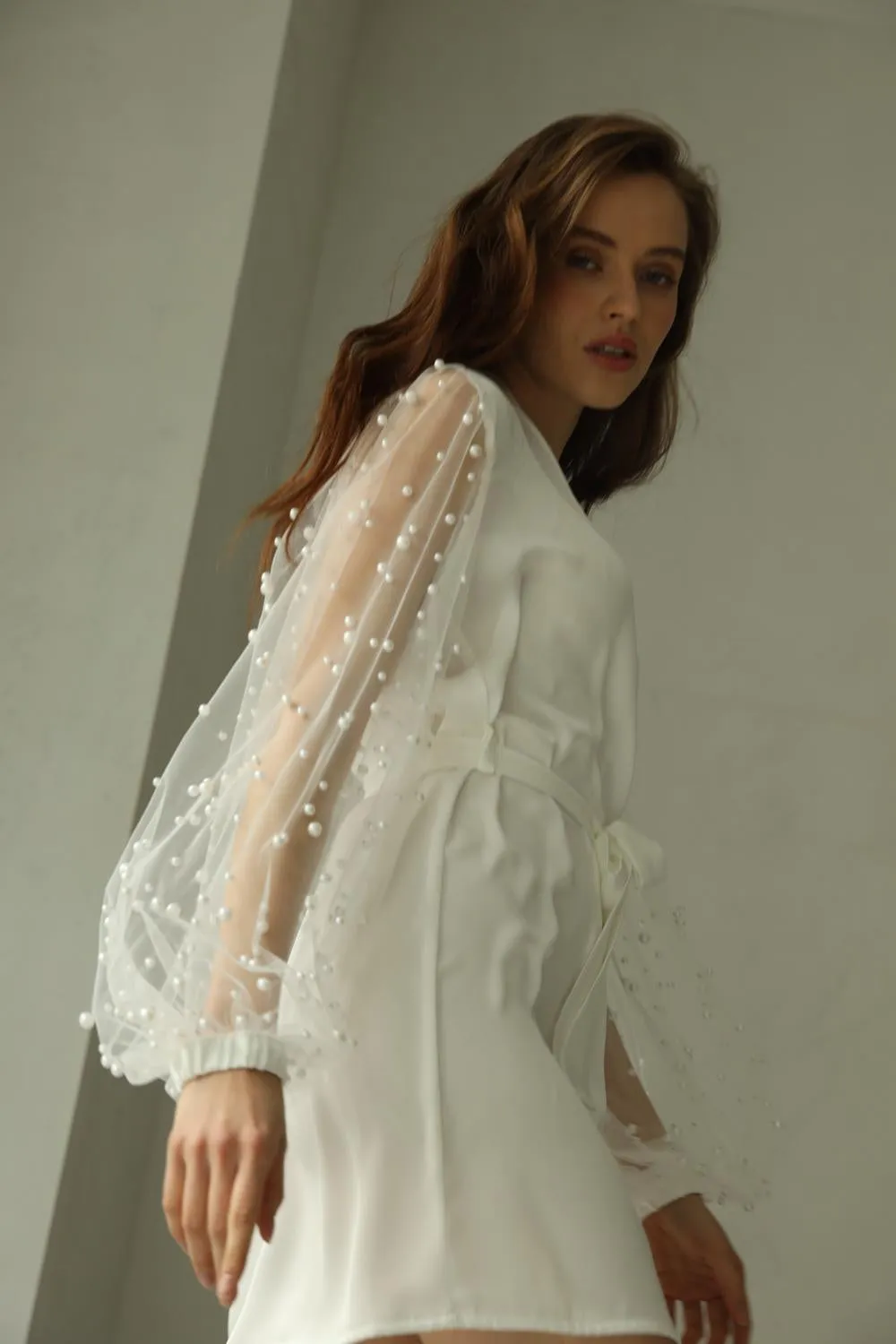 Cassidy - White short sold by The Robe product image thumbnail 3