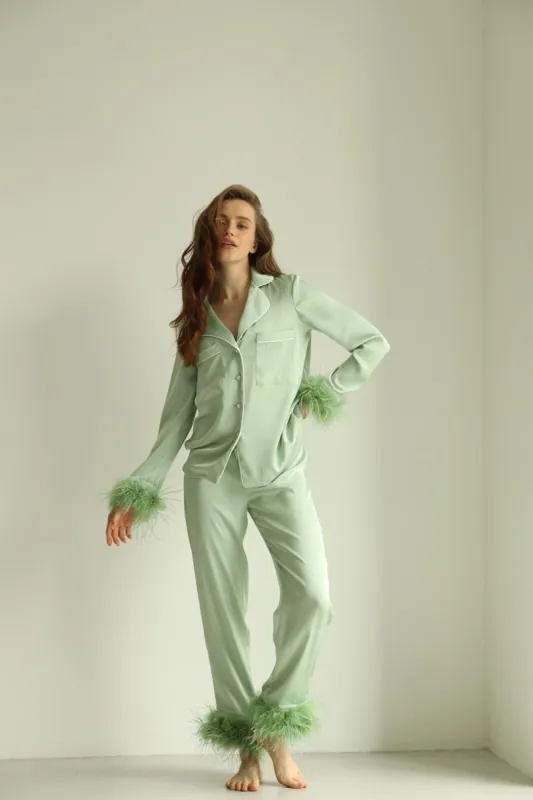 Crystal PJs- Green sold by The Robe