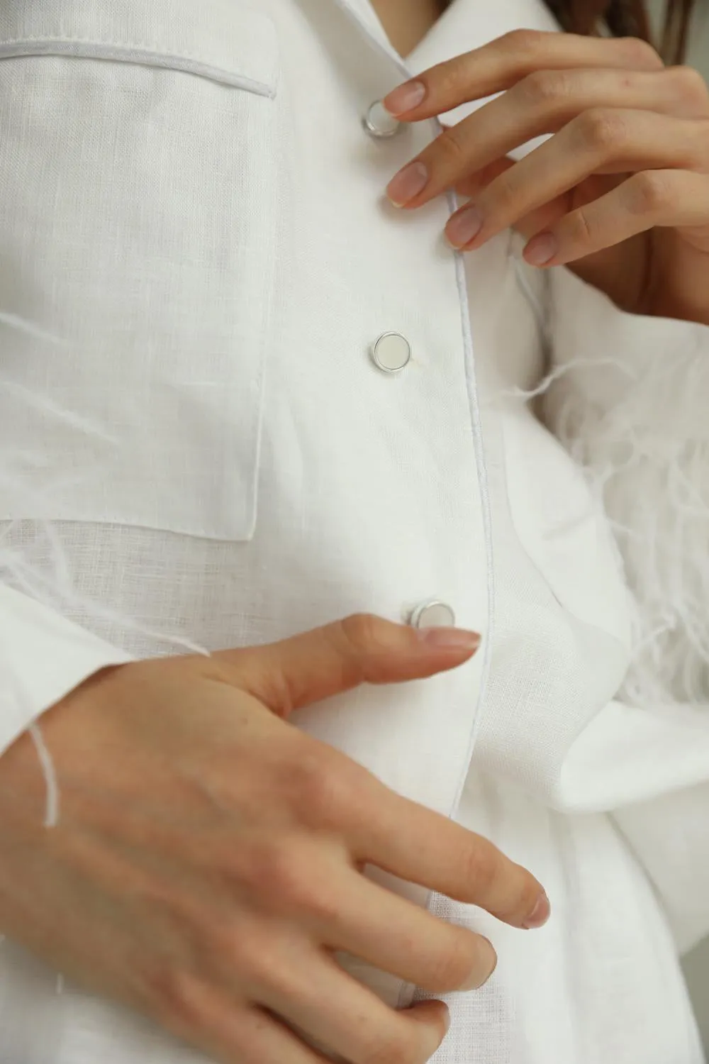 Pajama set - Linen with pants sold by The Robe product image thumbnail 5