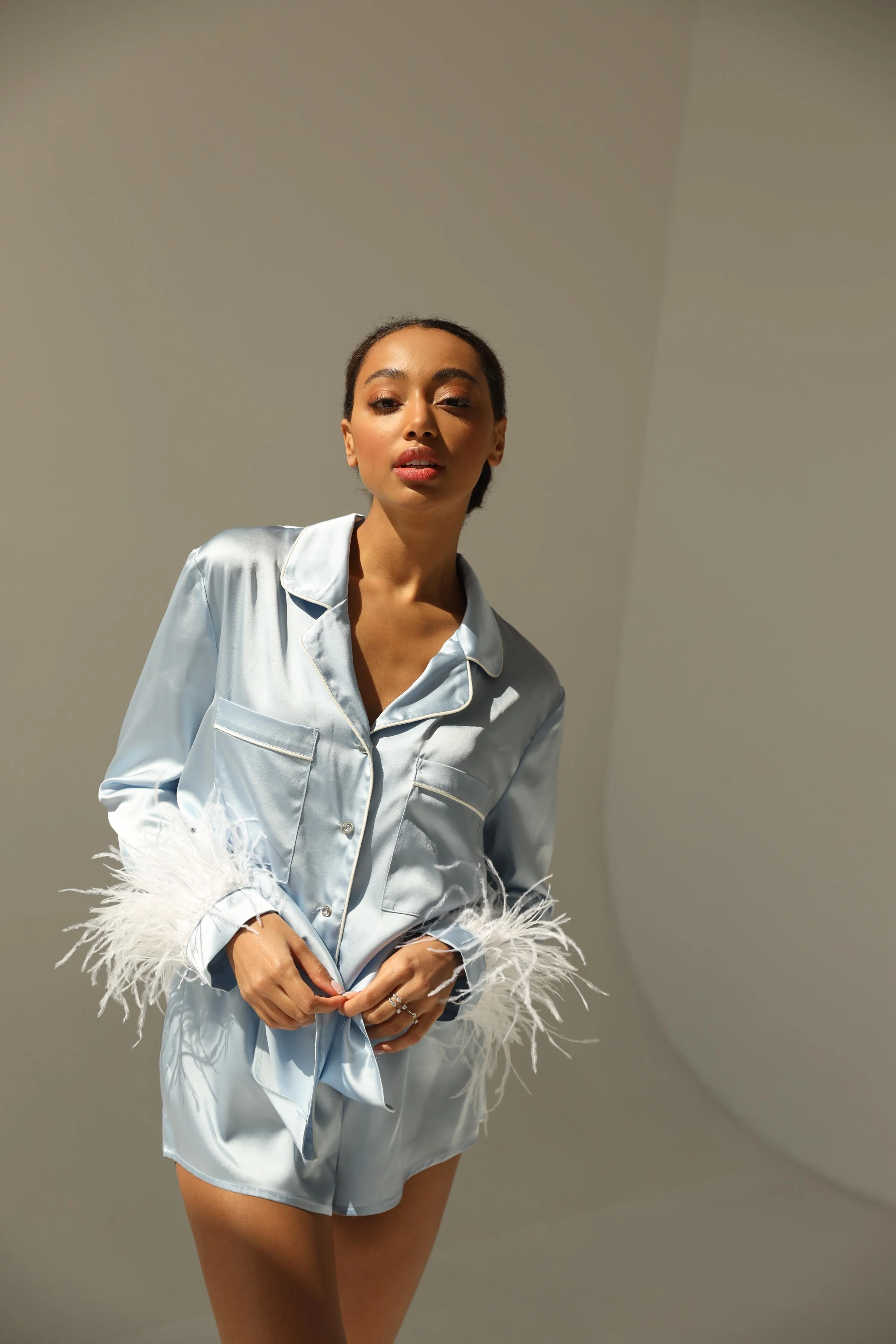 Pajama set - Blue feather sold by The Robe product image thumbnail 3