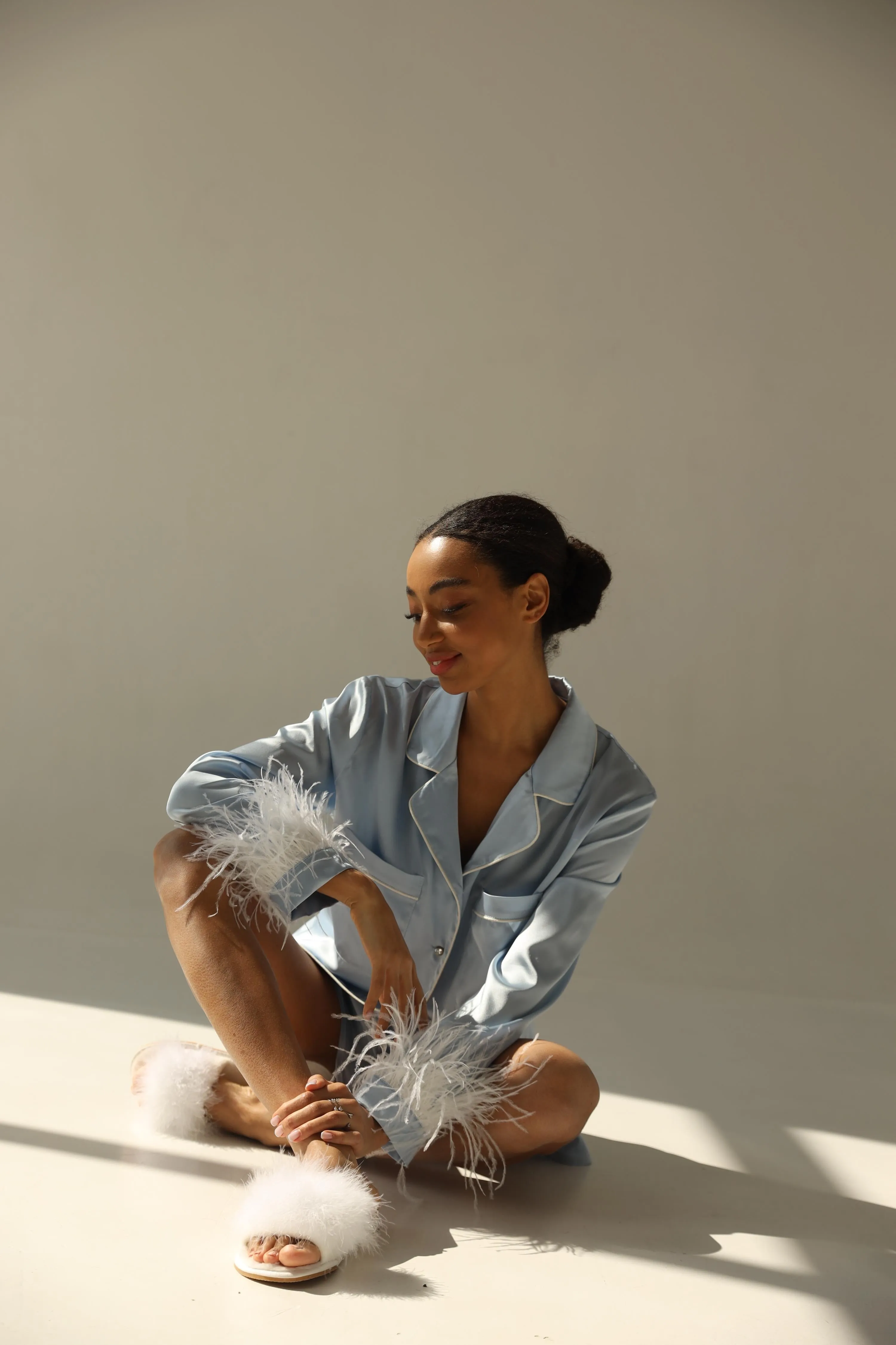 Pajama set - Blue feather sold by The Robe product image thumbnail 5