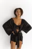 Kimono robe - Black sold by The Robe