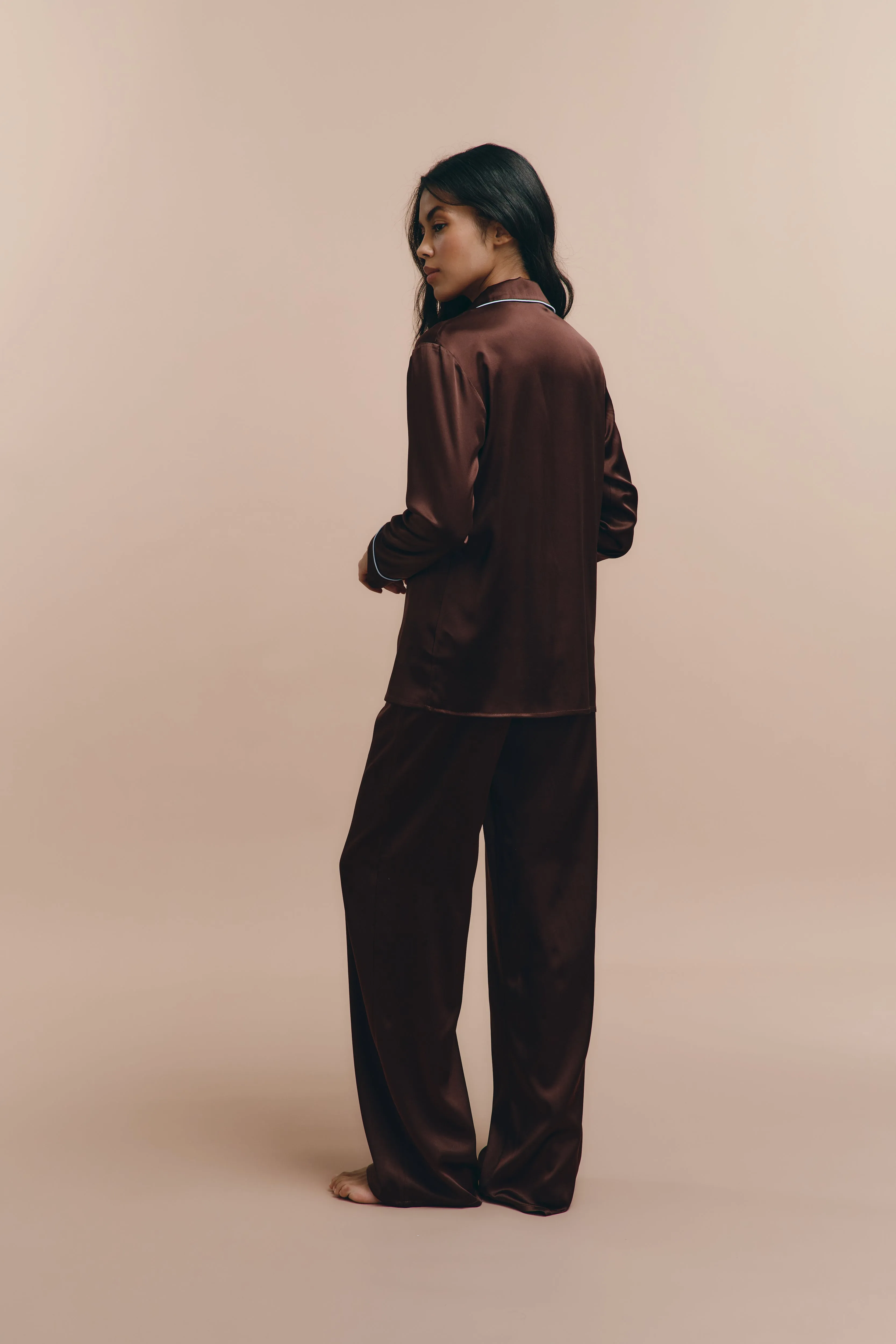 Erika pjs - Brown sold by The Robe product image thumbnail 4