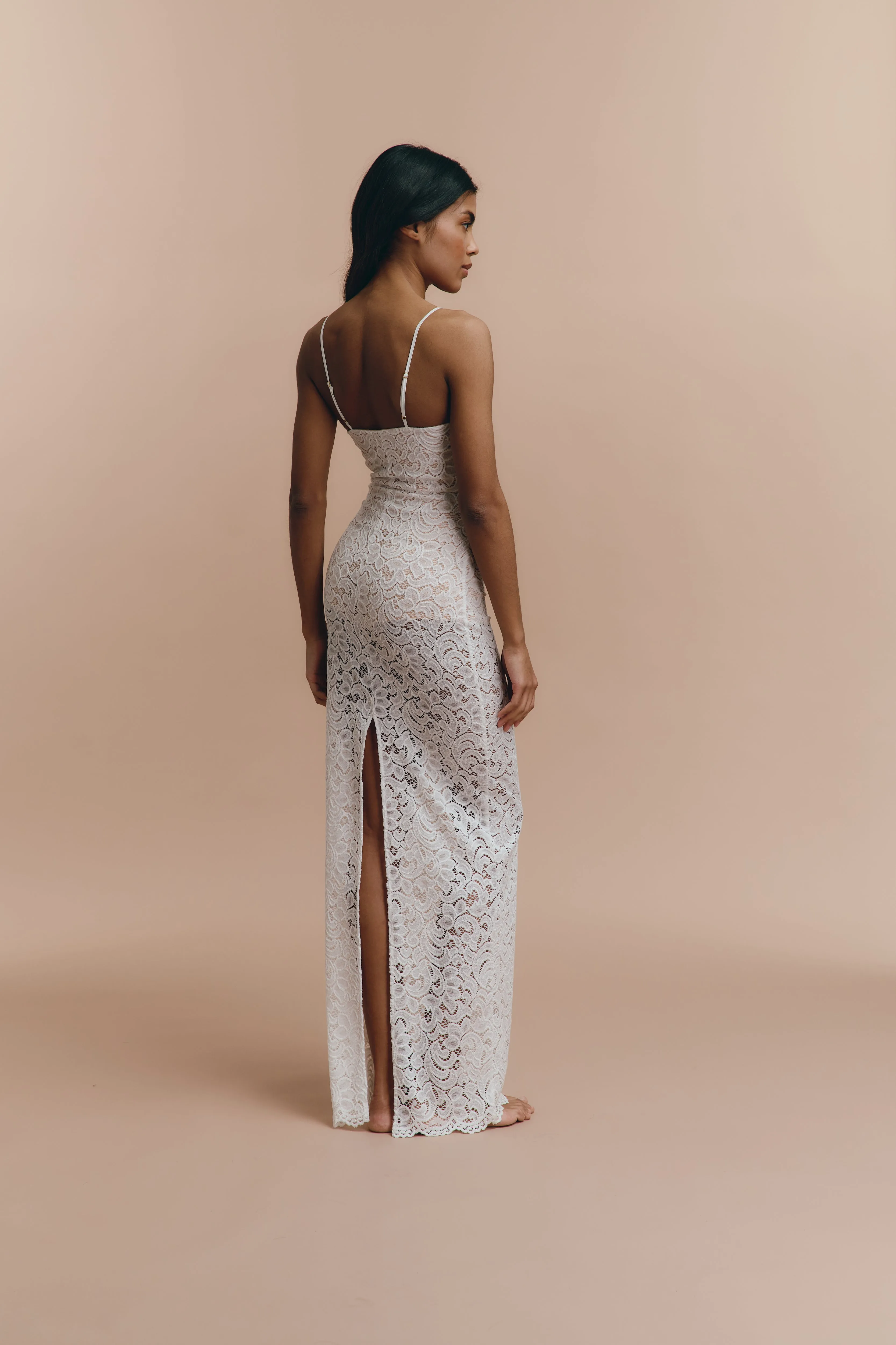 Daniella - Long semi sheer dress sold by The Robe product image thumbnail 4