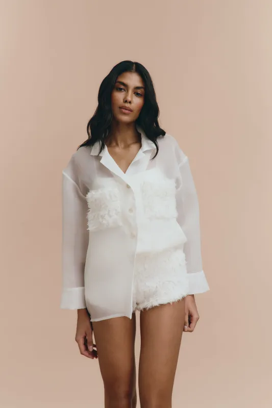 Melanie - White pjs sold by The Robe