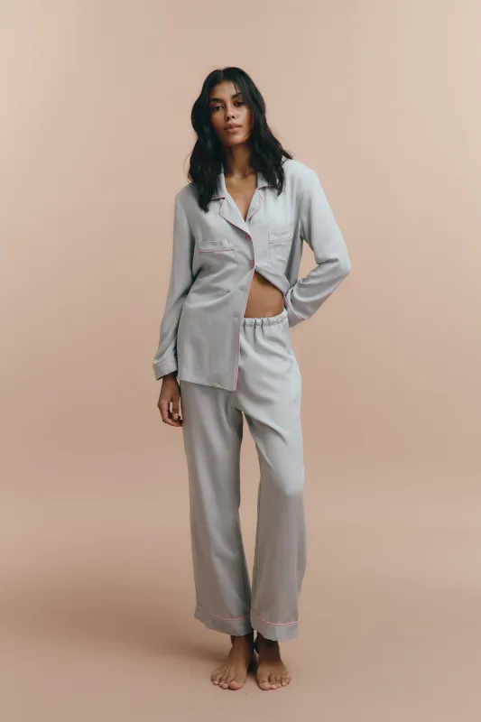 Emily pjs - Grey with pants sold by The Robe