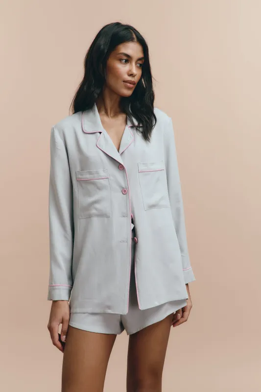 Emily pjs - Grey with shorts sold by The Robe