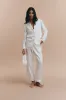 Emily pjs - Off white with pants sold by The Robe
