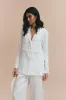 Emily pjs - Off white with pants sold by The Robe