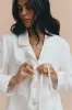 Emily pjs - Off white with pants sold by The Robe