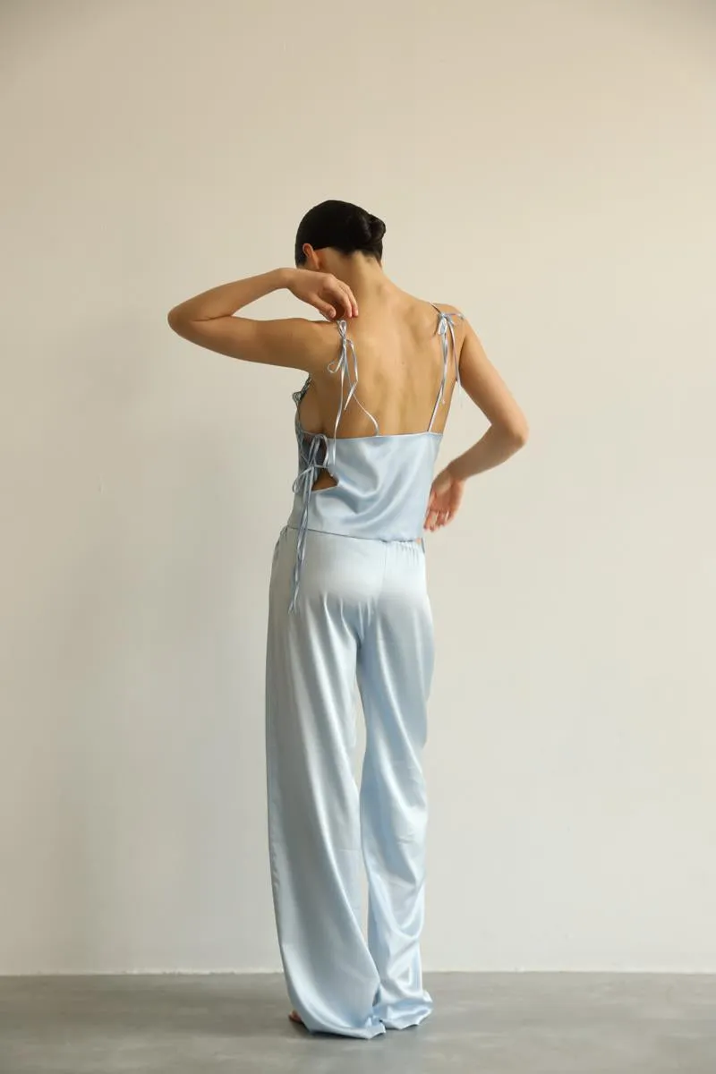 Lucy - Blue pjs with pants sold by The Robe product image thumbnail 5