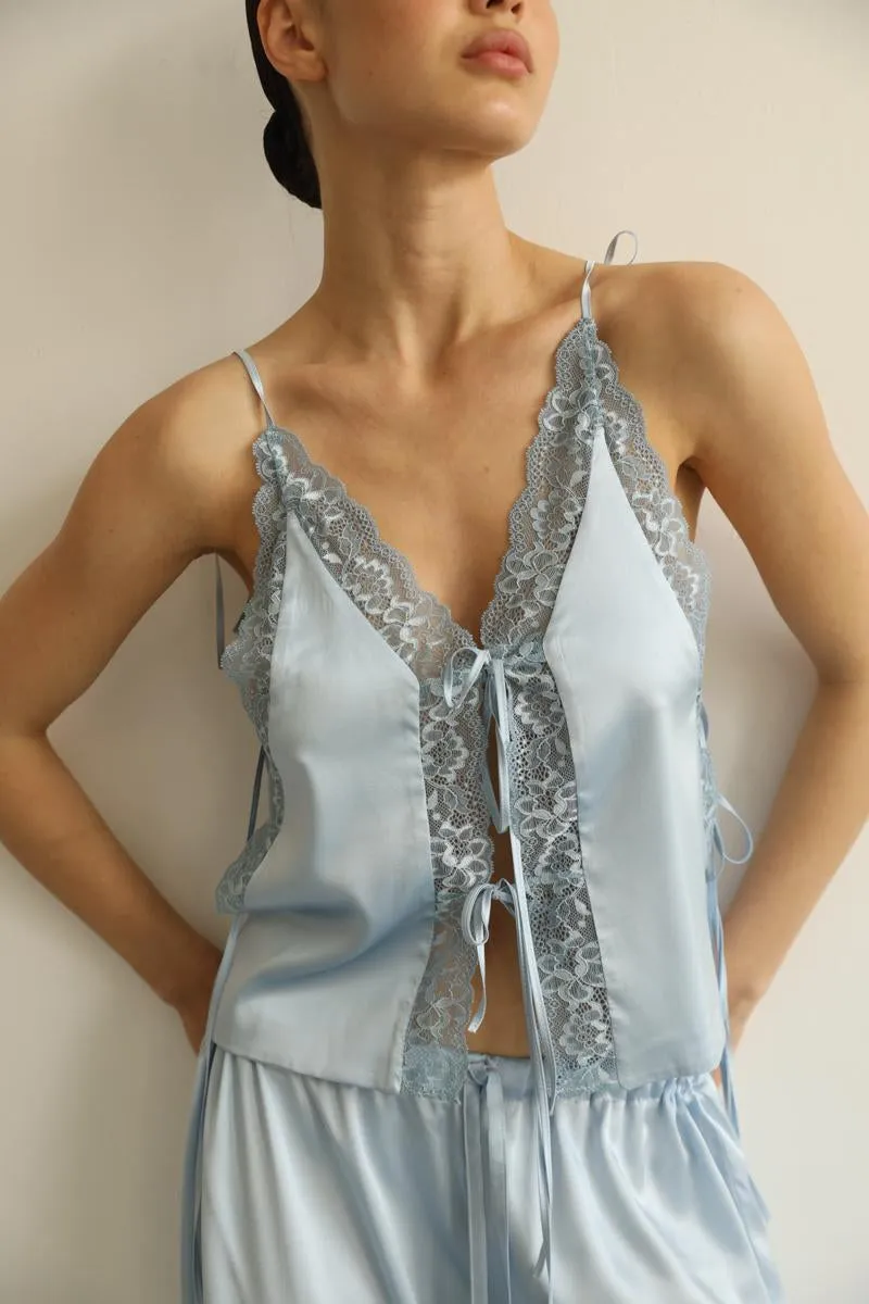 Lucy - Blue pjs with pants sold by The Robe product image thumbnail 3