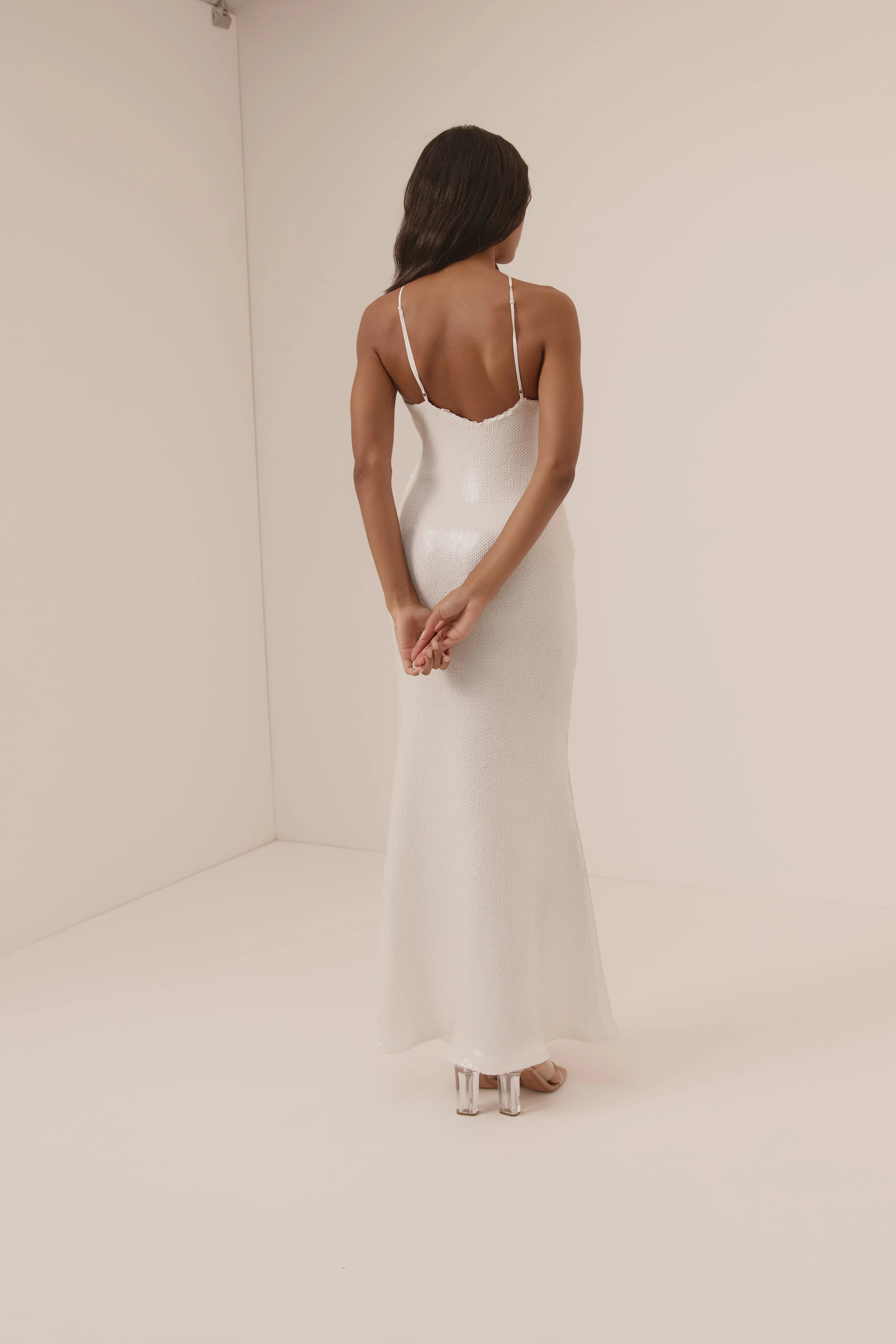 Harper - white sequin dress sold by The Robe product image thumbnail 4