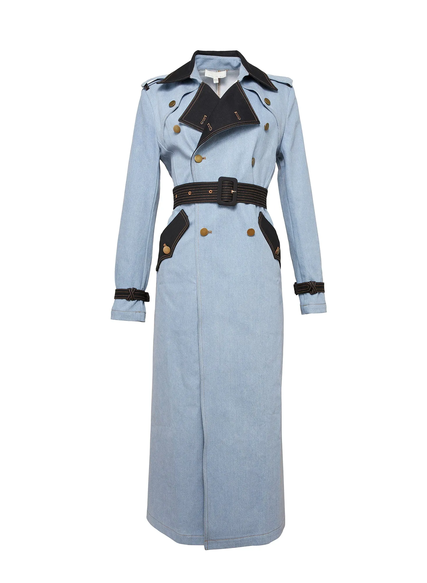 Denim Trench Coat sold by Fleur du Mal product image thumbnail 5