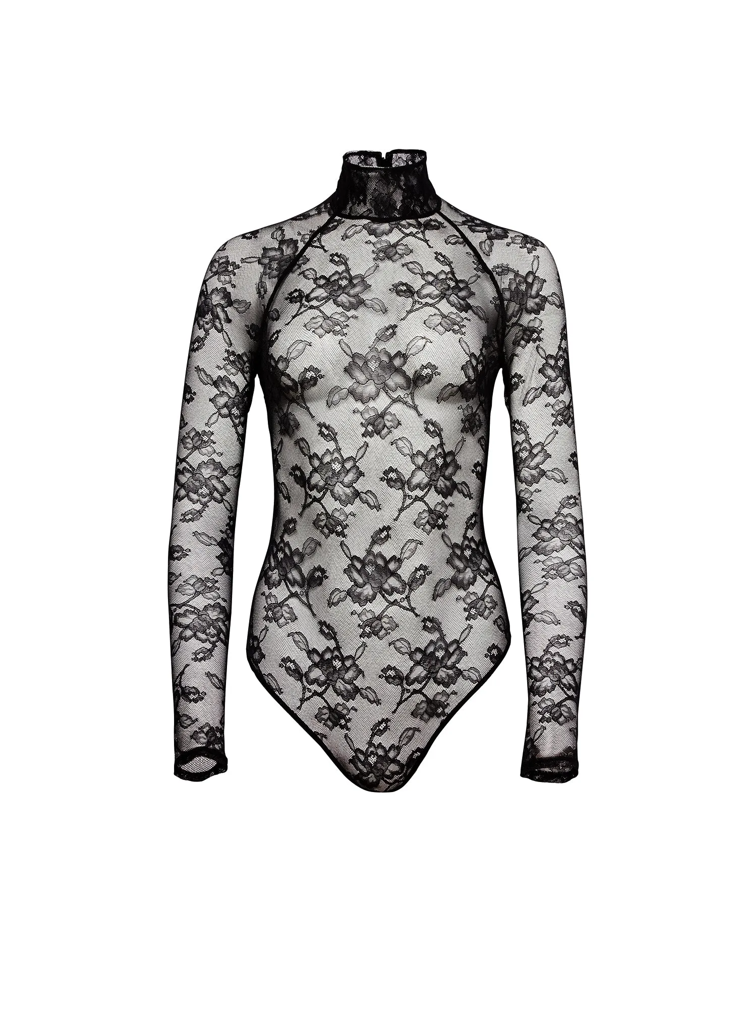 High Neck Lace Bodysuit sold by Fleur du Mal product image thumbnail 3