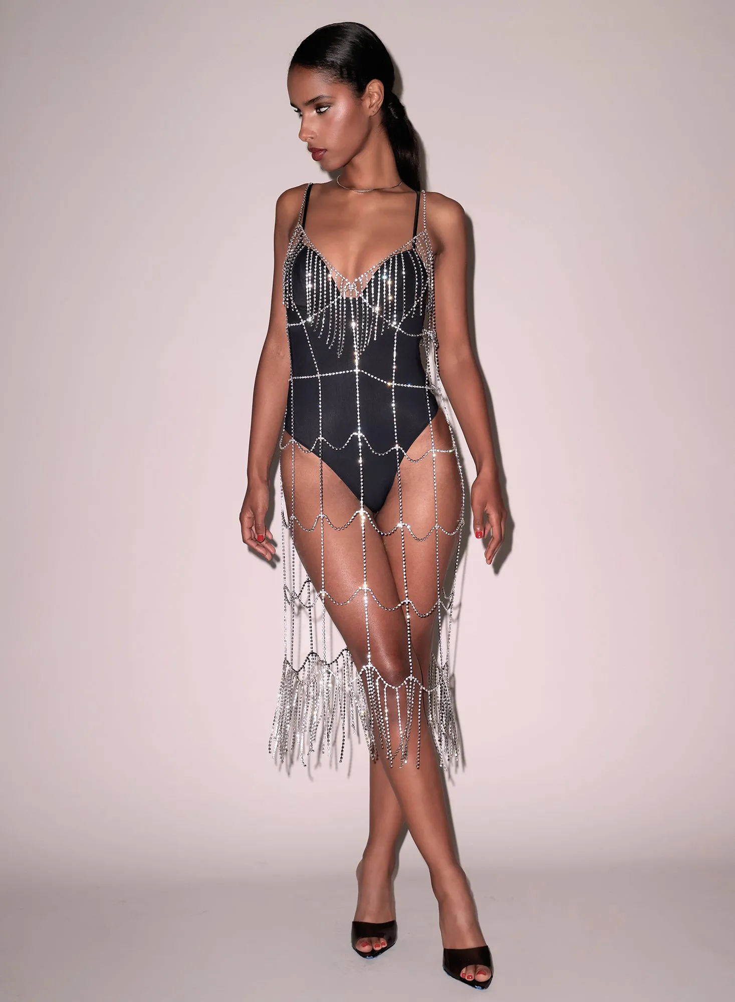 Crystal Fringe Dress sold by Fleur du Mal product image thumbnail 2