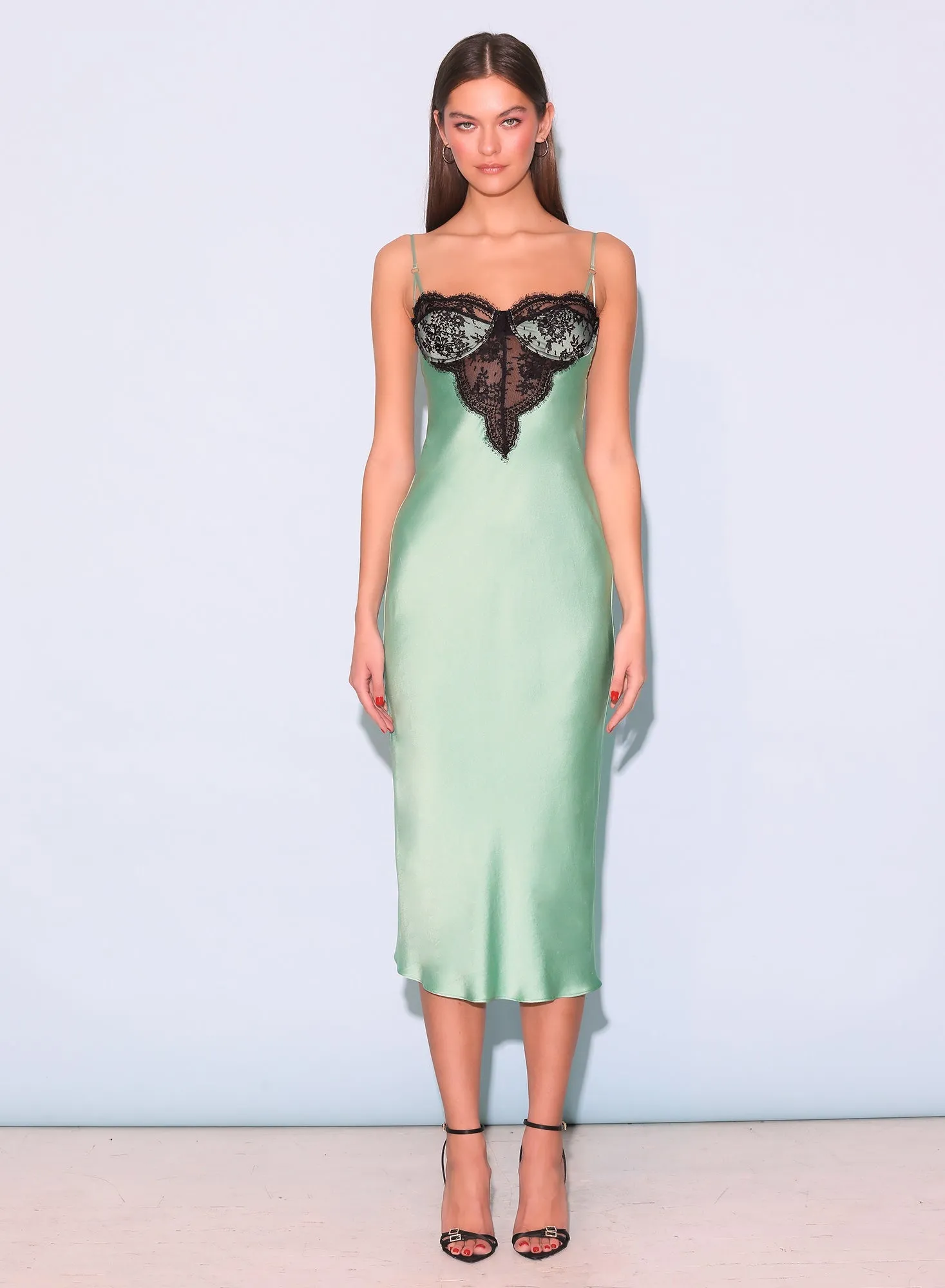 Frankie Lace Cupped Slip Dress sold by Fleur du Mal product image thumbnail 3