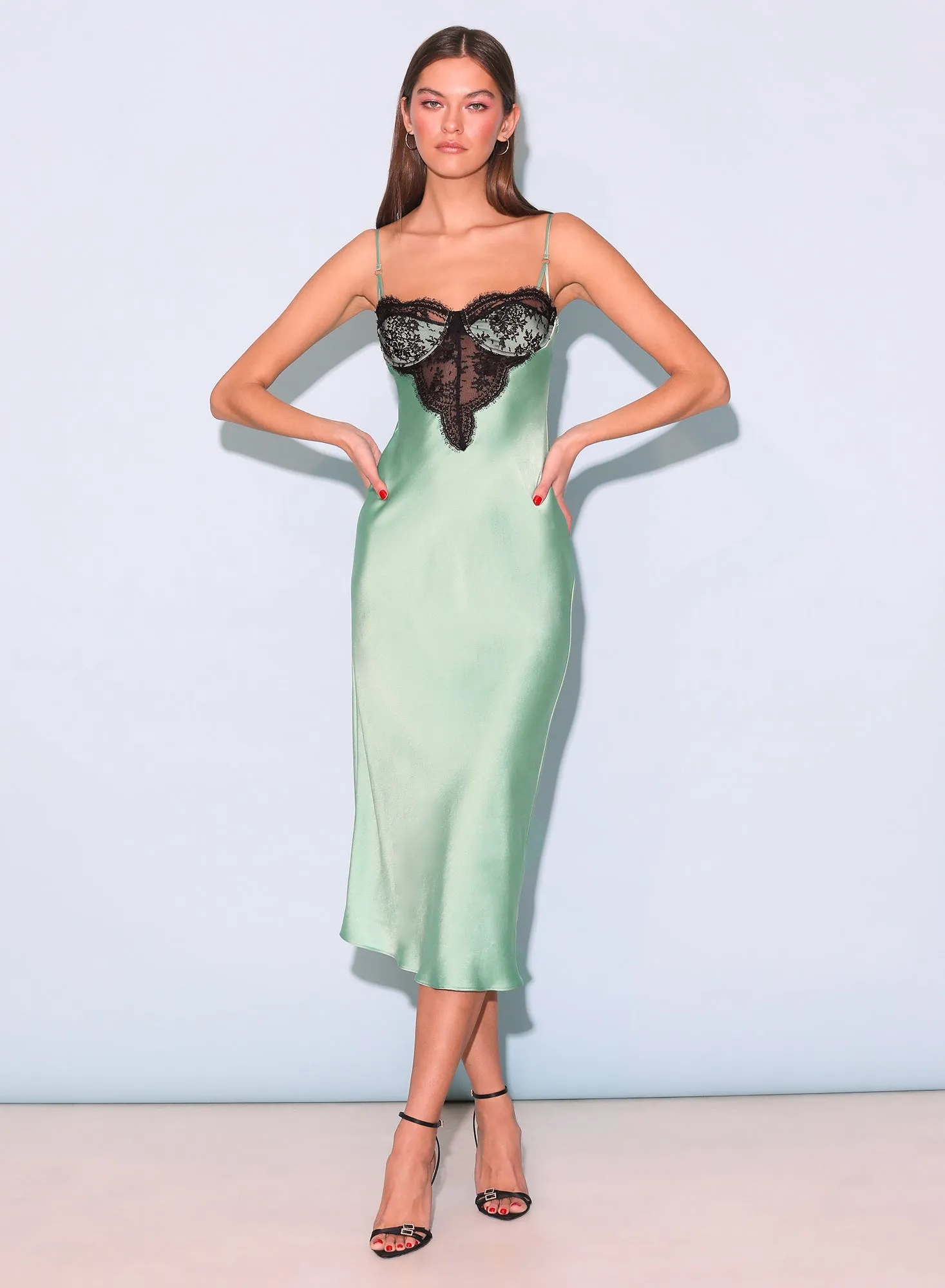Frankie Lace Cupped Slip Dress sold by Fleur du Mal product image thumbnail 5