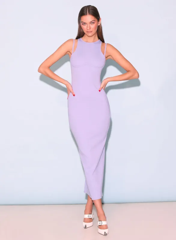 Strappy Ribbed Maxi Dress sold by Fleur du Mal