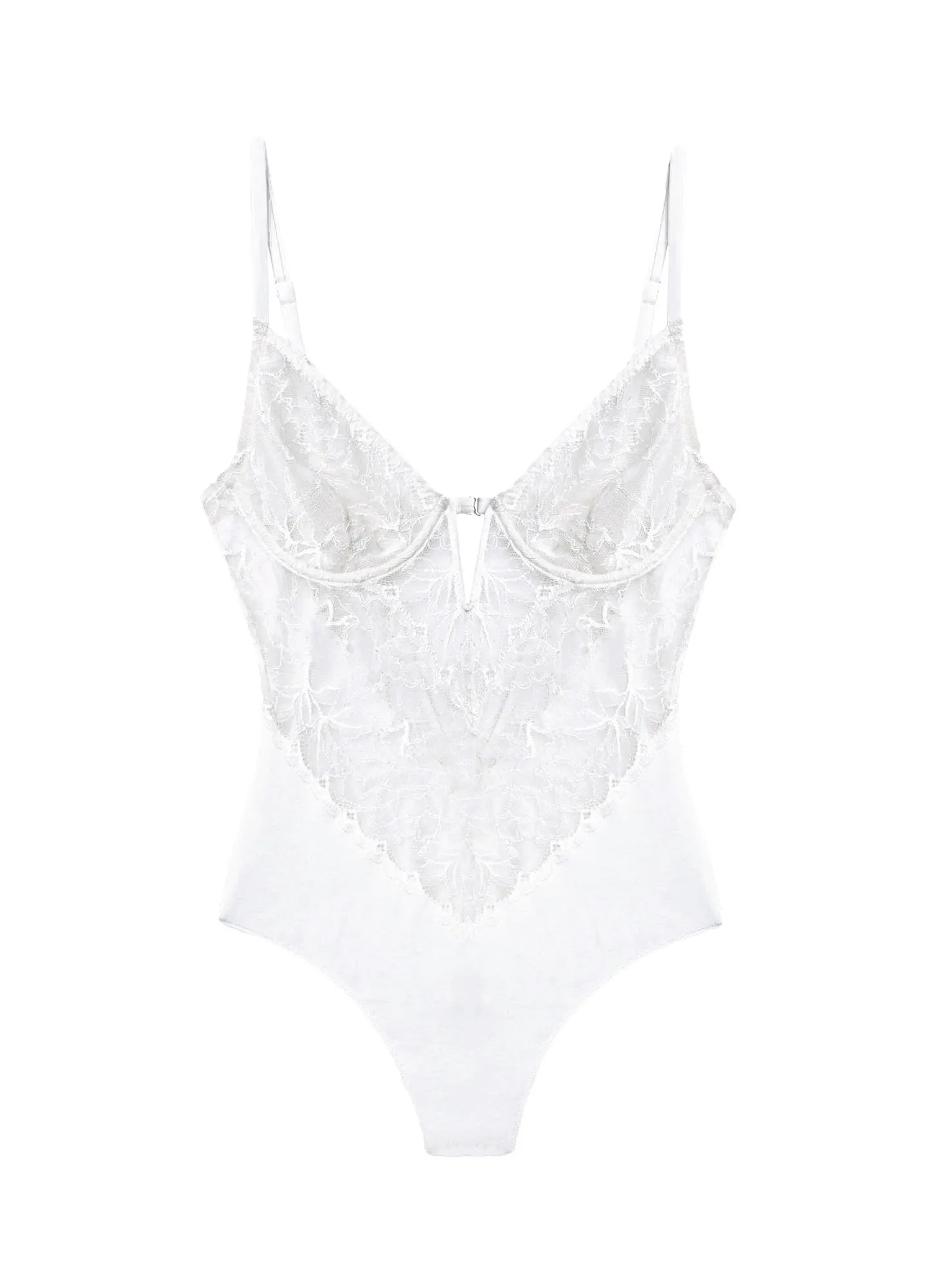 Gardenia Lace Bodysuit sold by Fleur du Mal product image thumbnail 4