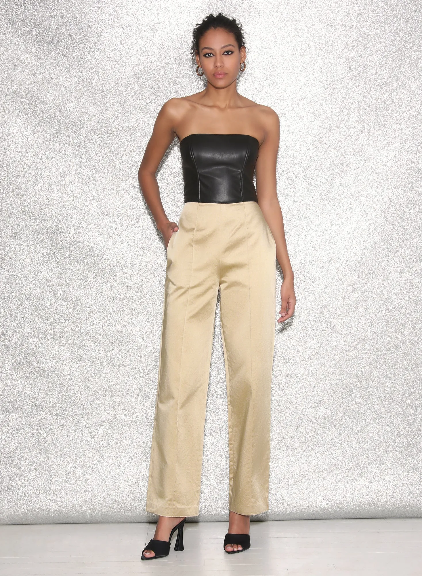 Strapless Tailored Jumpsuit sold by Fleur du Mal product image thumbnail 3