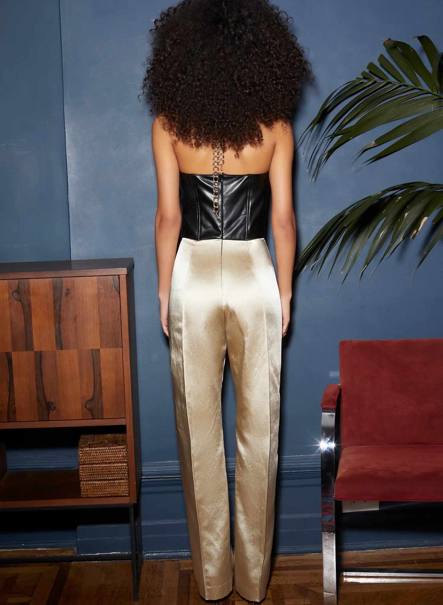 Strapless Tailored Jumpsuit sold by Fleur du Mal product image thumbnail 2