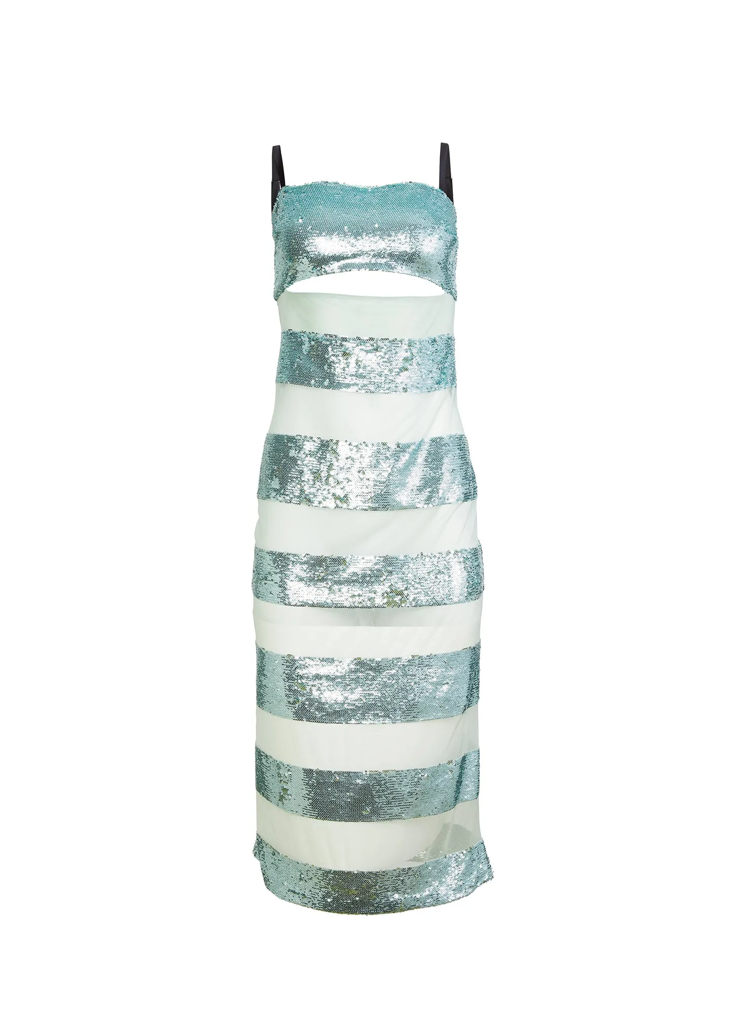 Sequin Stripe Midi Dress sold by Fleur du Mal product image thumbnail 4