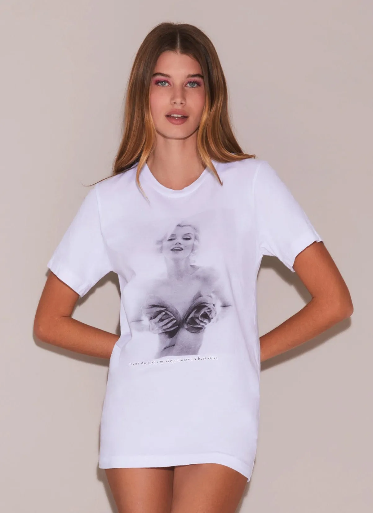 Unisex Marilyn Roses Tee sold by Fleur du Mal
