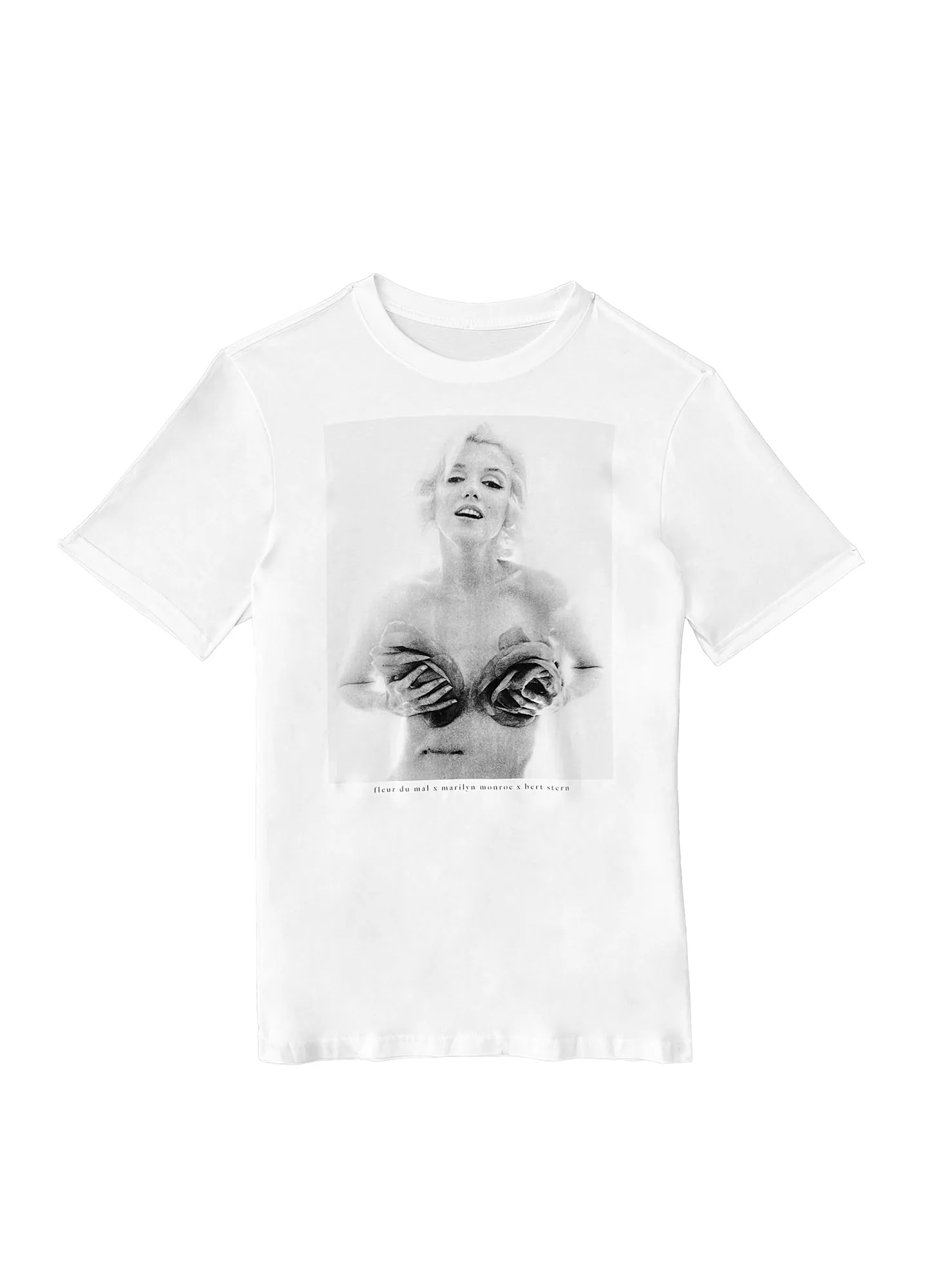 Unisex Marilyn Roses Tee sold by Fleur du Mal product image thumbnail 4