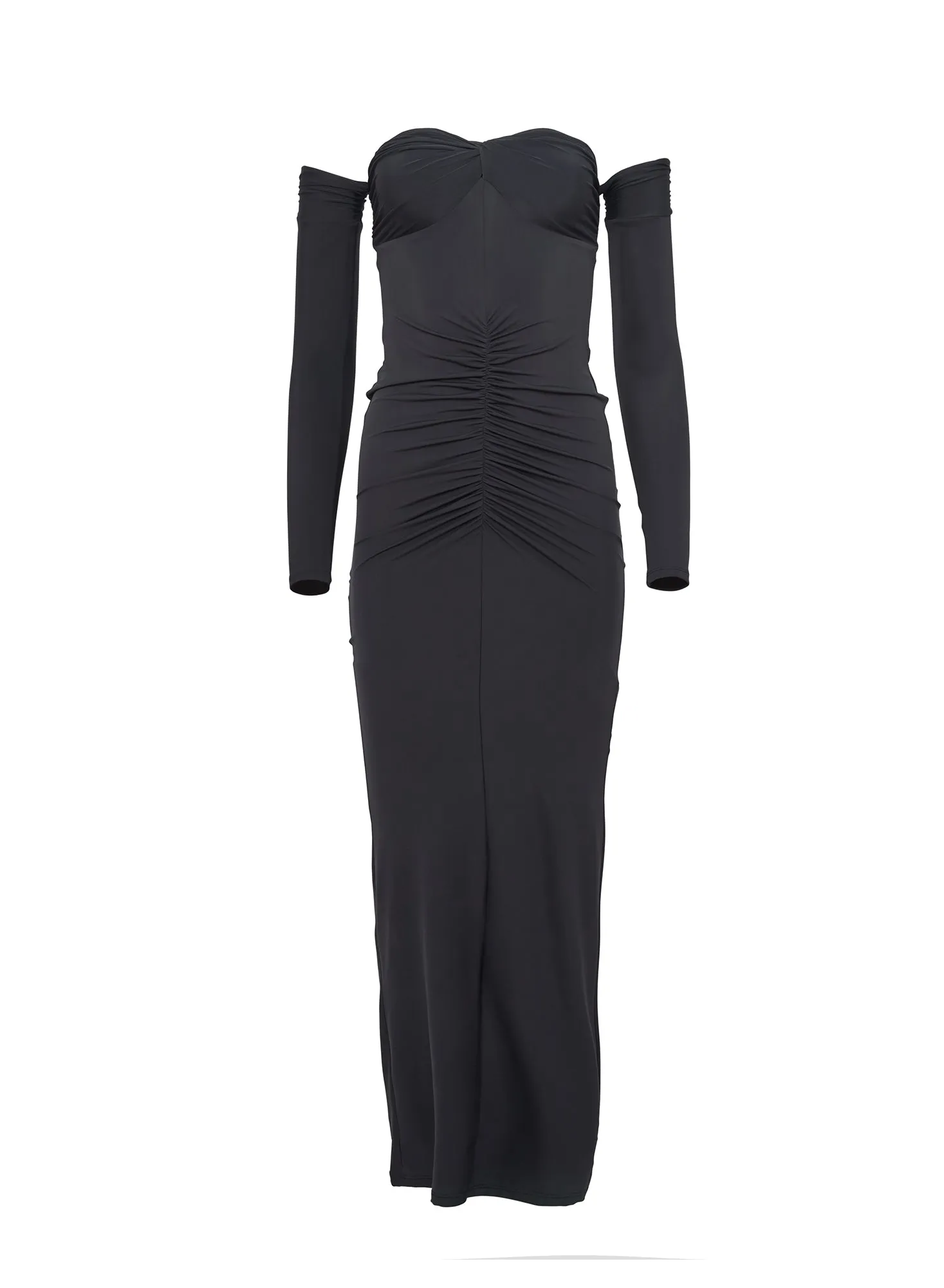 Jersey Ruched Midi Dress sold by Fleur du Mal product image thumbnail 4