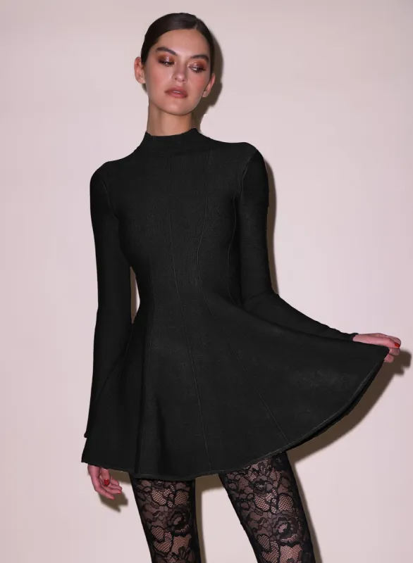 Long Sleeve Flared Corset Dress sold by Fleur du Mal