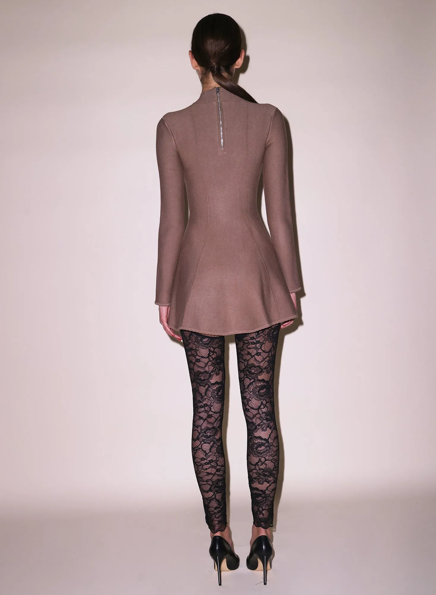 Long Sleeve Flared Corset Dress sold by Fleur du Mal product image thumbnail 4