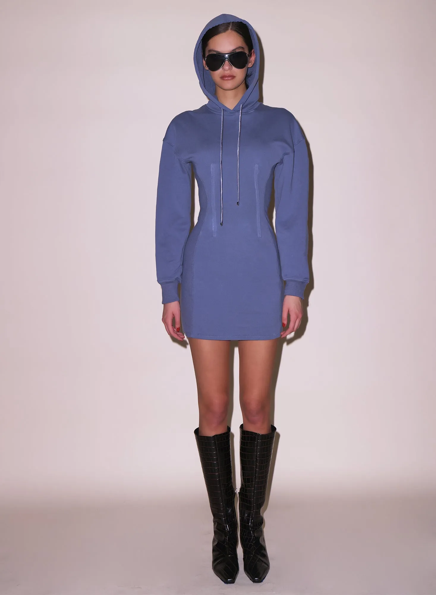 Hoodie Corset Dress sold by Fleur du Mal product image thumbnail 5