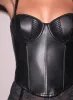 Vegan Leather Bustier Top sold by Fleur du Mal