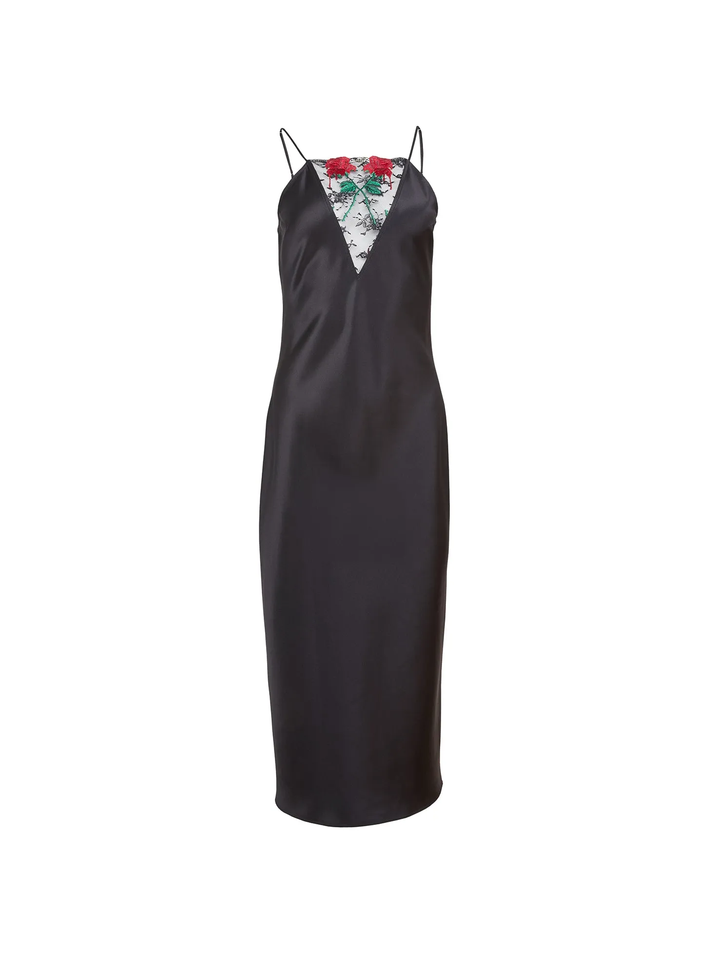 Vampire Rose Embroidery Slip Dress sold by Fleur du Mal product image thumbnail 3