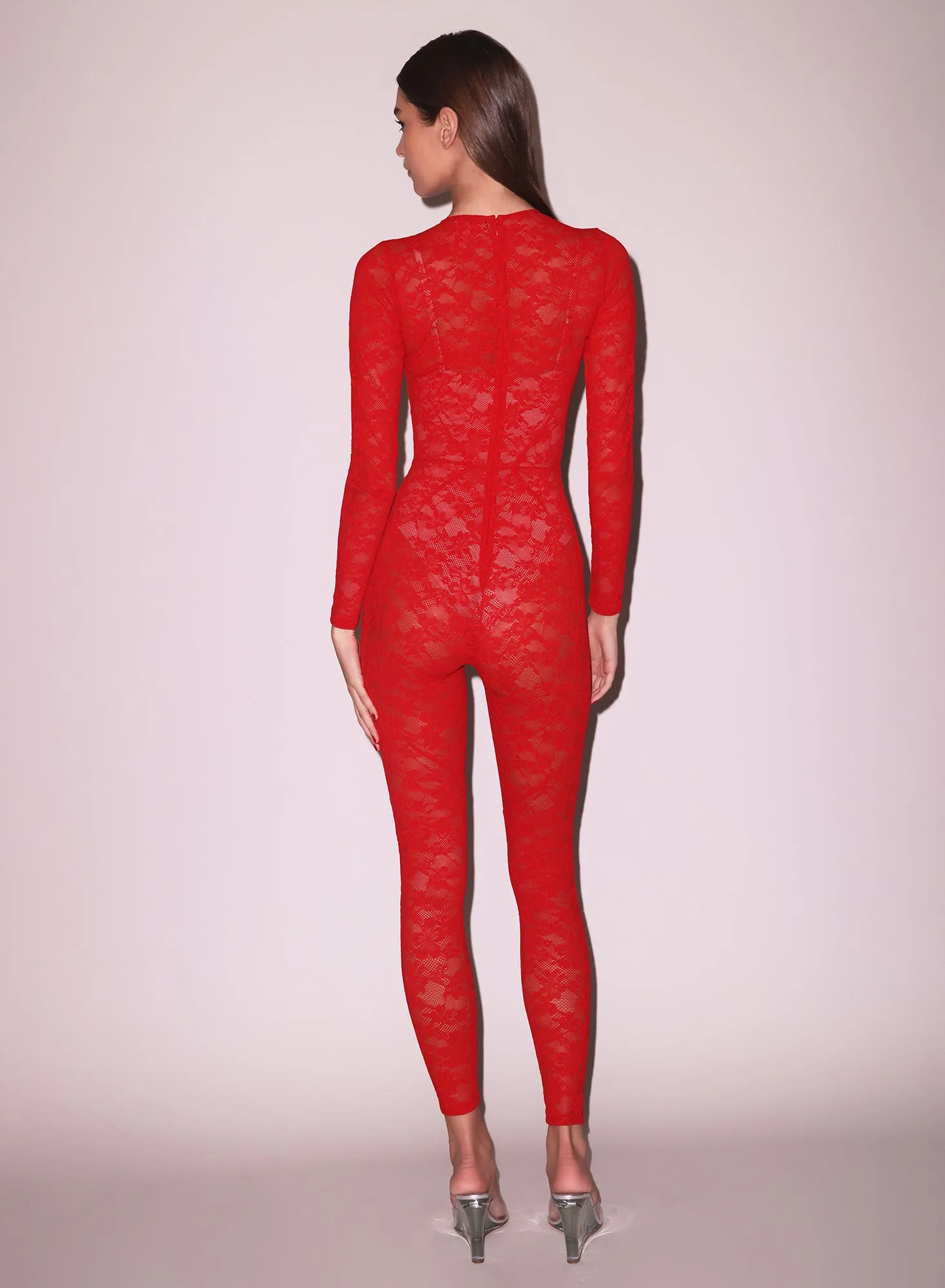Le Stretch Lace Catsuit sold by Fleur du Mal product image thumbnail 4