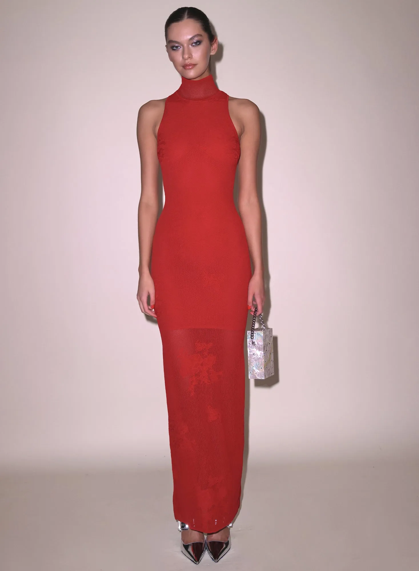 Lace Pointelle Racer Dress sold by Fleur du Mal product image thumbnail 2