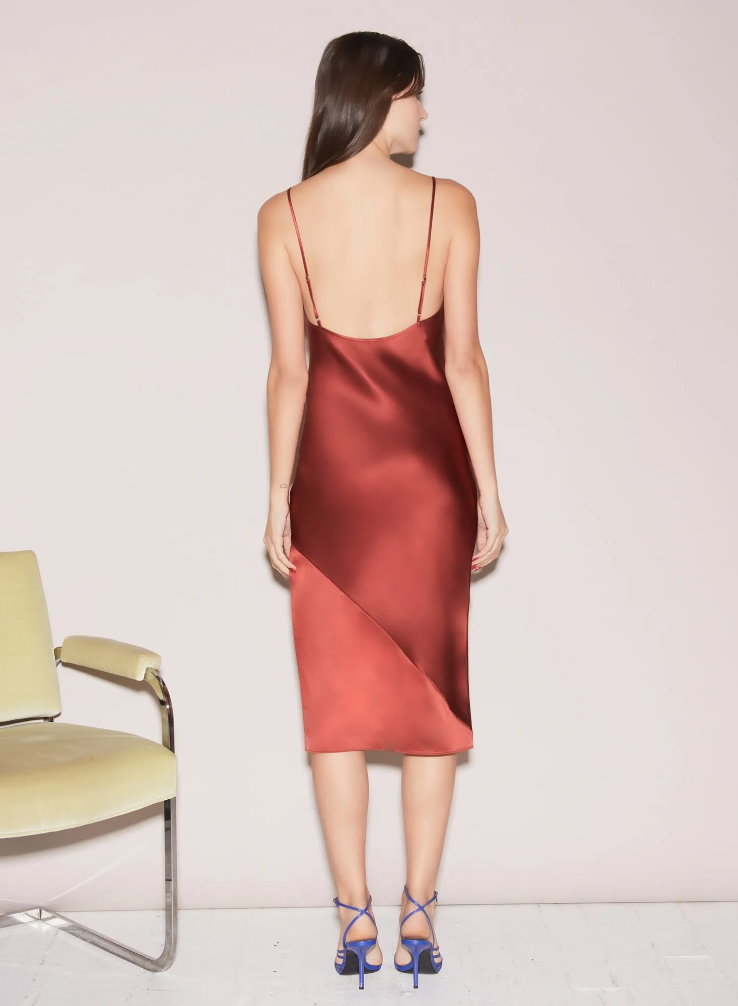 Silk Bias Slip Dress sold by Fleur du Mal product image thumbnail 2
