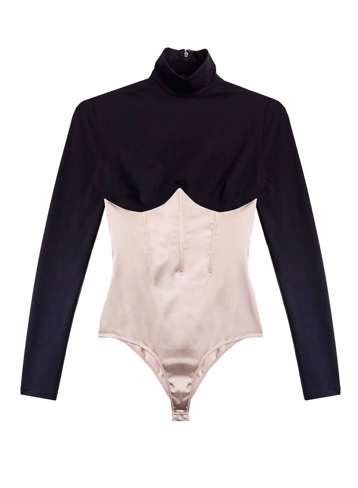 Mock Neck Long Sleeve Bodysuit sold by Fleur du Mal product image thumbnail 3