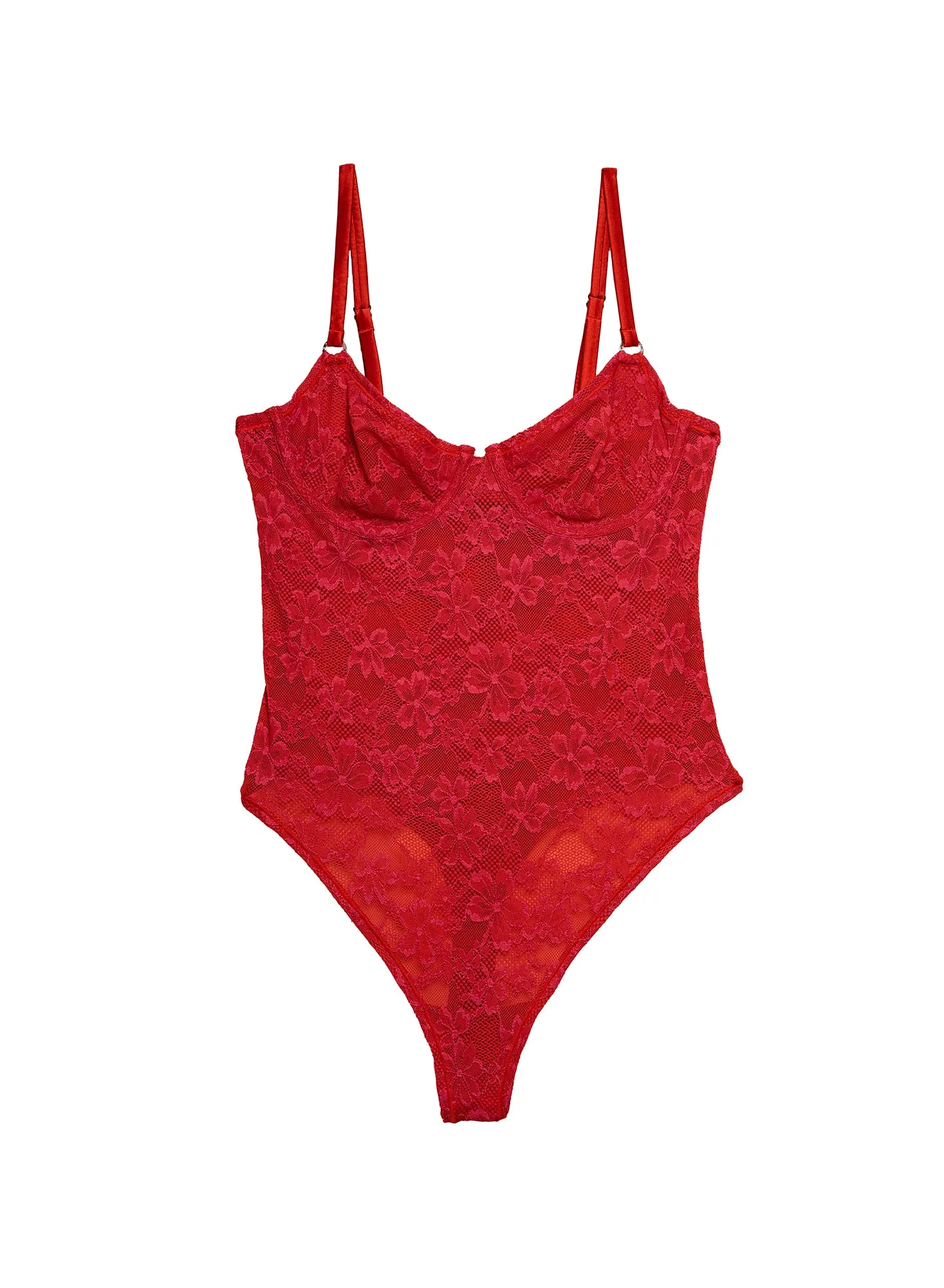 Le Stretch Lace Bodysuit sold by Fleur du Mal product image thumbnail 3