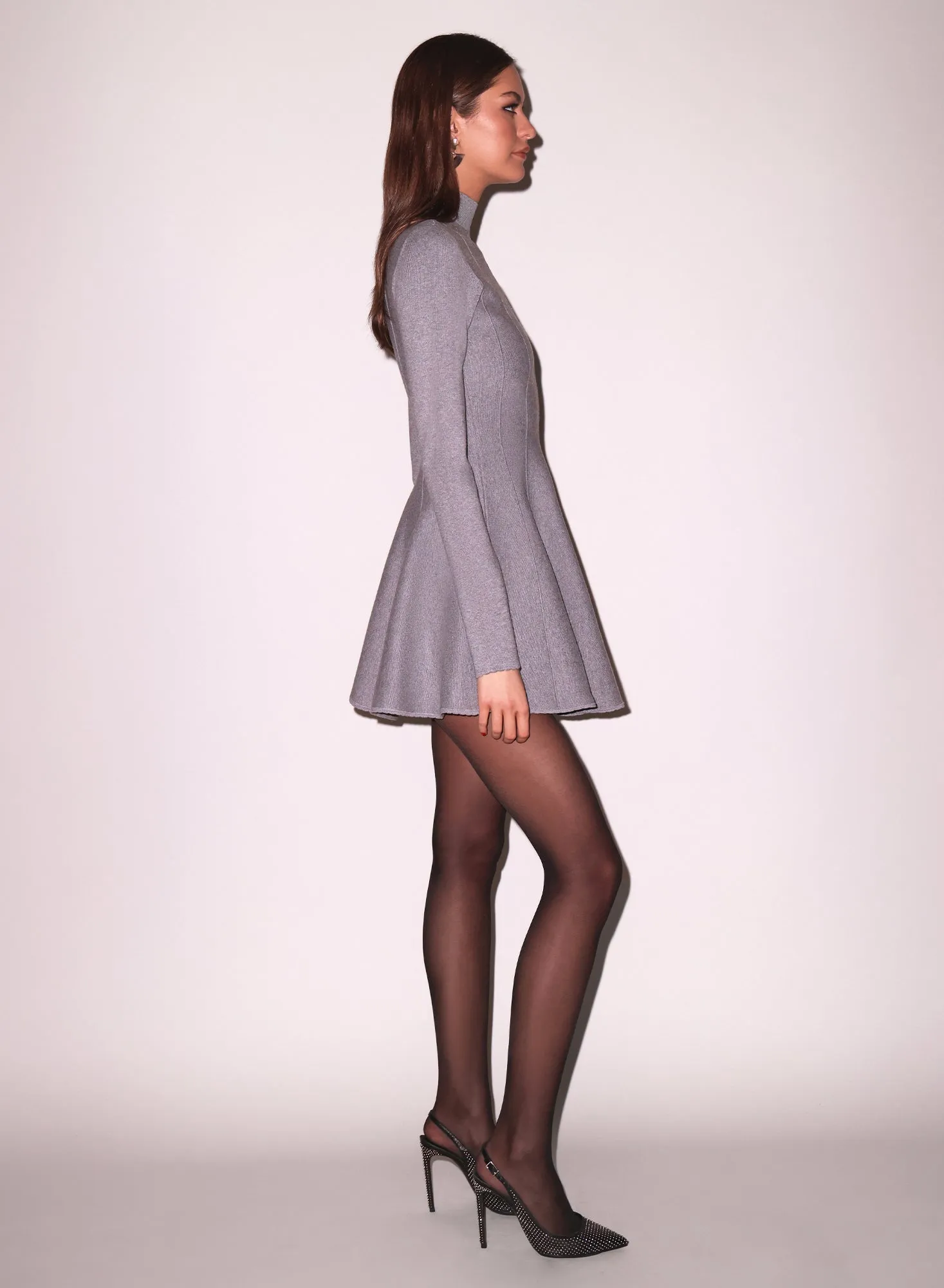 Long Sleeve Flared Corset Dress sold by Fleur du Mal product image thumbnail 5
