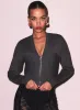 Knit Zip Bustier Cardigan sold by Fleur du Mal