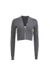Knit Zip Bustier Cardigan sold by Fleur du Mal