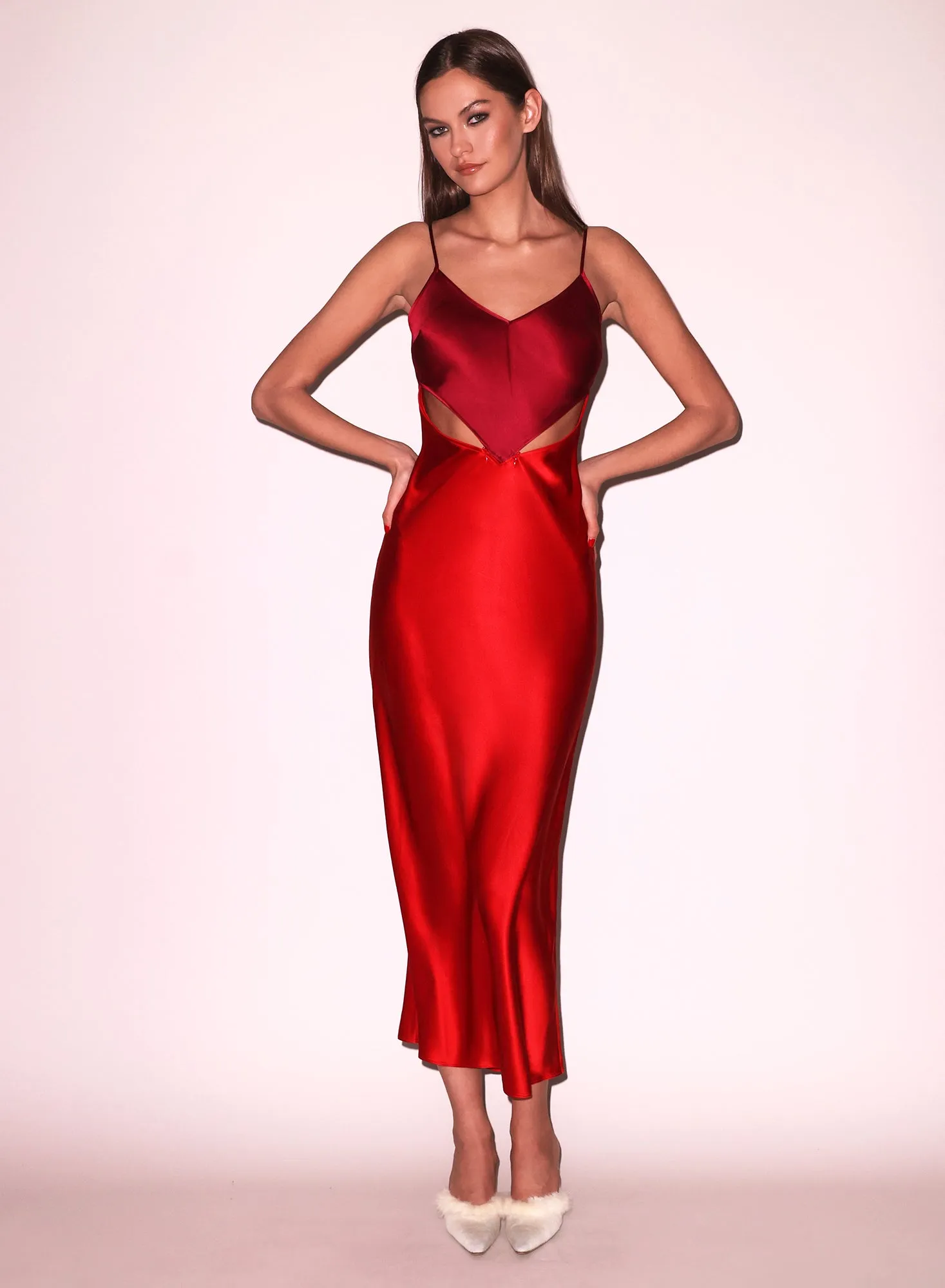 Scarlet Slip Dress sold by Fleur du Mal product image thumbnail 5