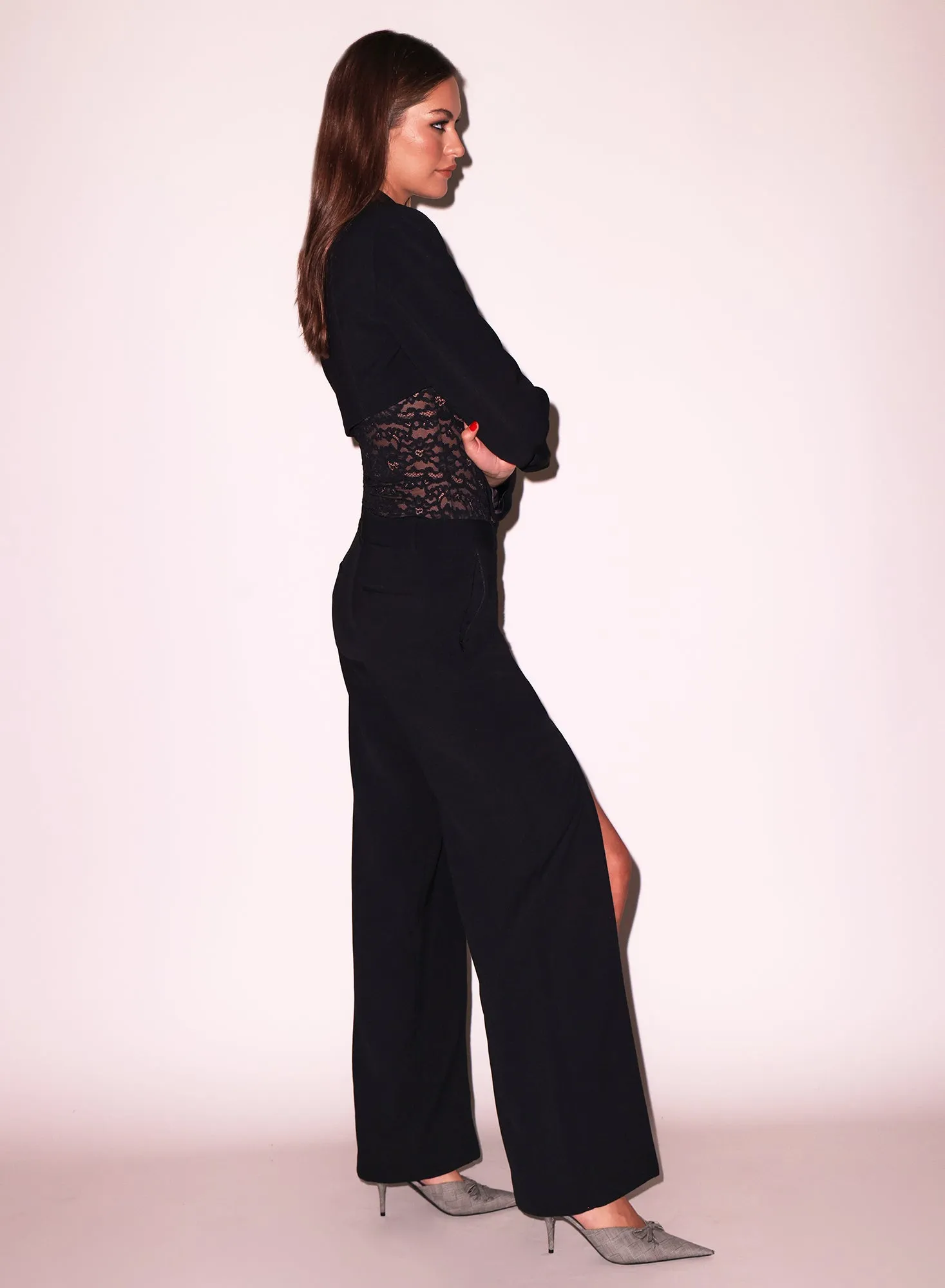 Zipper Split Hem Pant sold by Fleur du Mal product image thumbnail 5