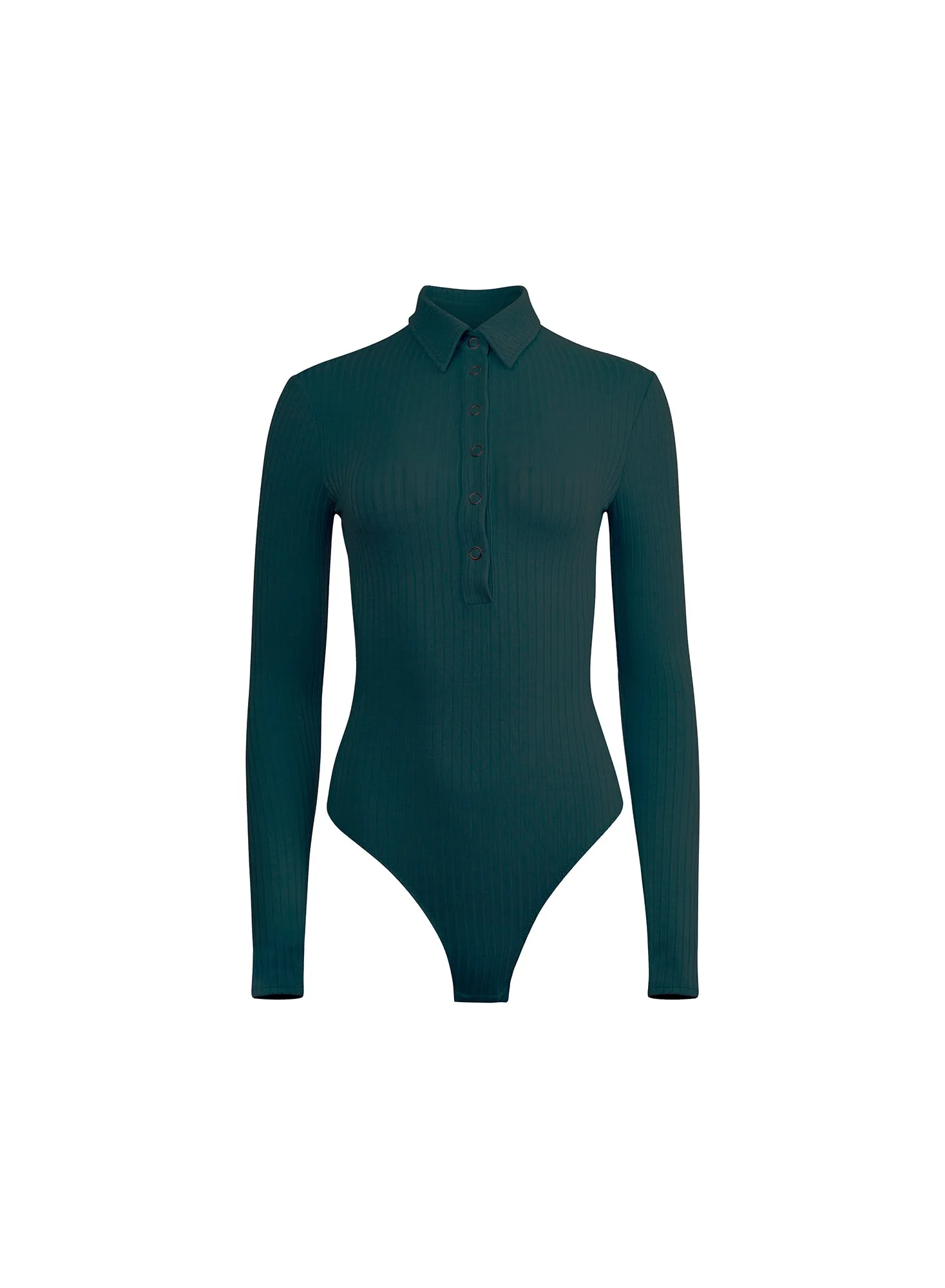 Rib Collared Bodysuit sold by Fleur du Mal product image thumbnail 3