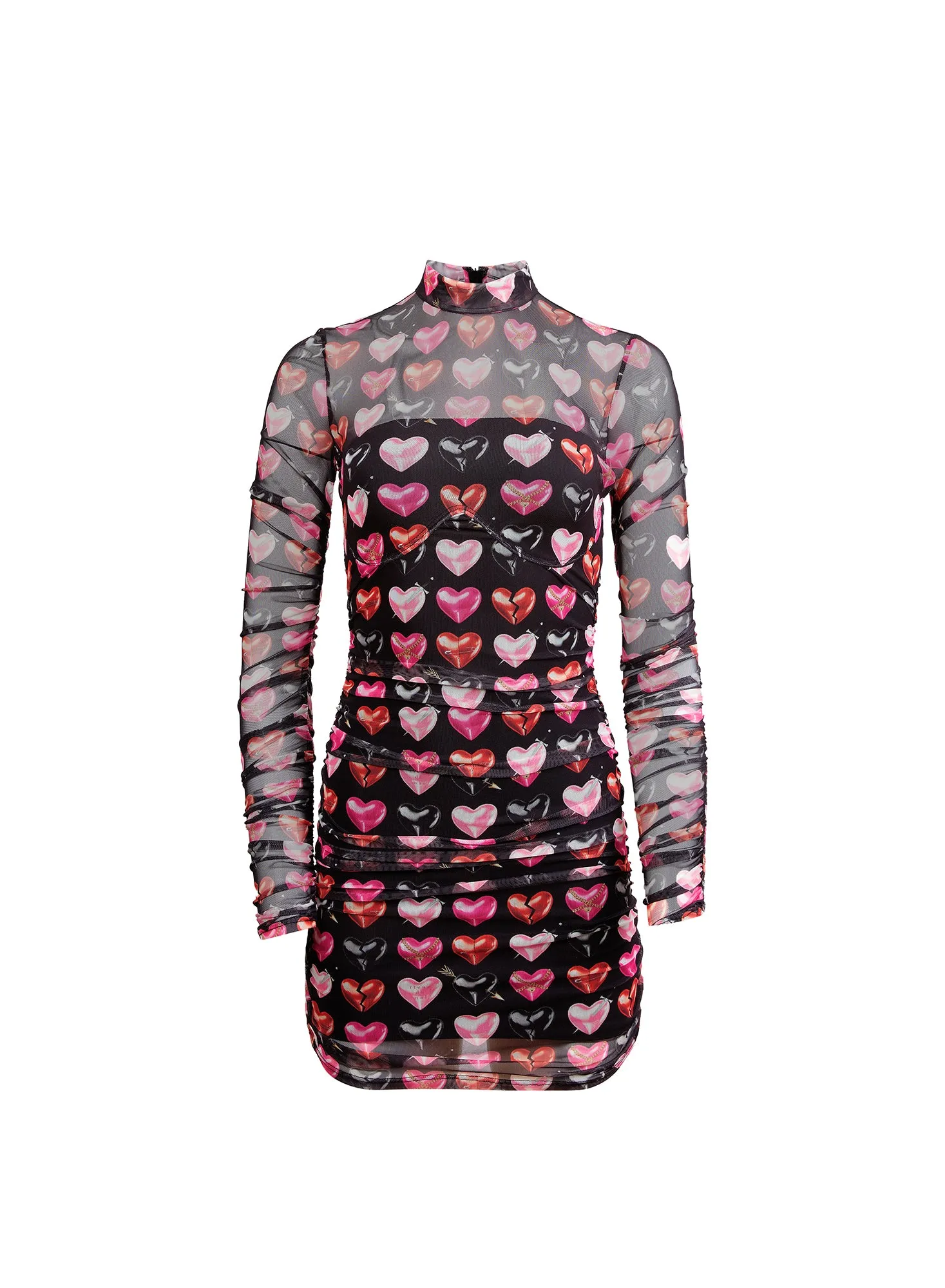 Heartbreaker Ruched Mini Dress sold by Fleur du Mal product image thumbnail 3