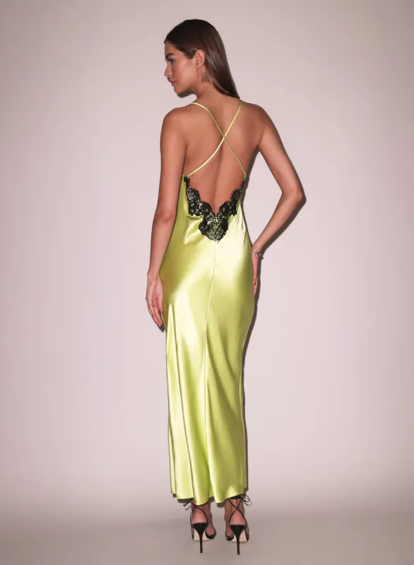 Open Back Maxi Slip Dress sold by Fleur du Mal