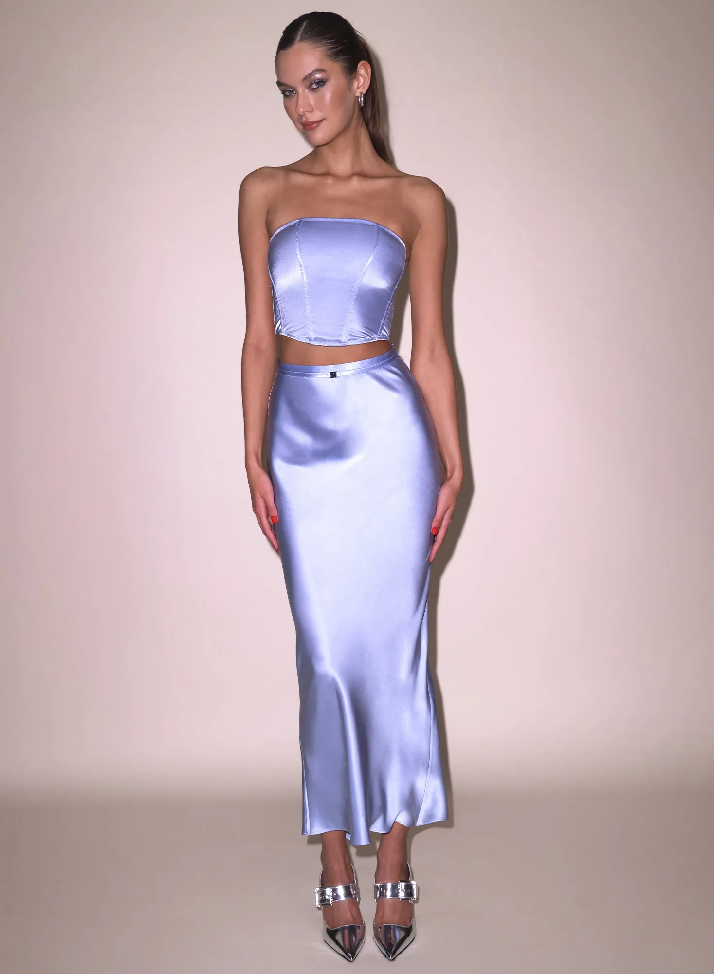 Silk Corset Top sold by Fleur du Mal product image thumbnail 2